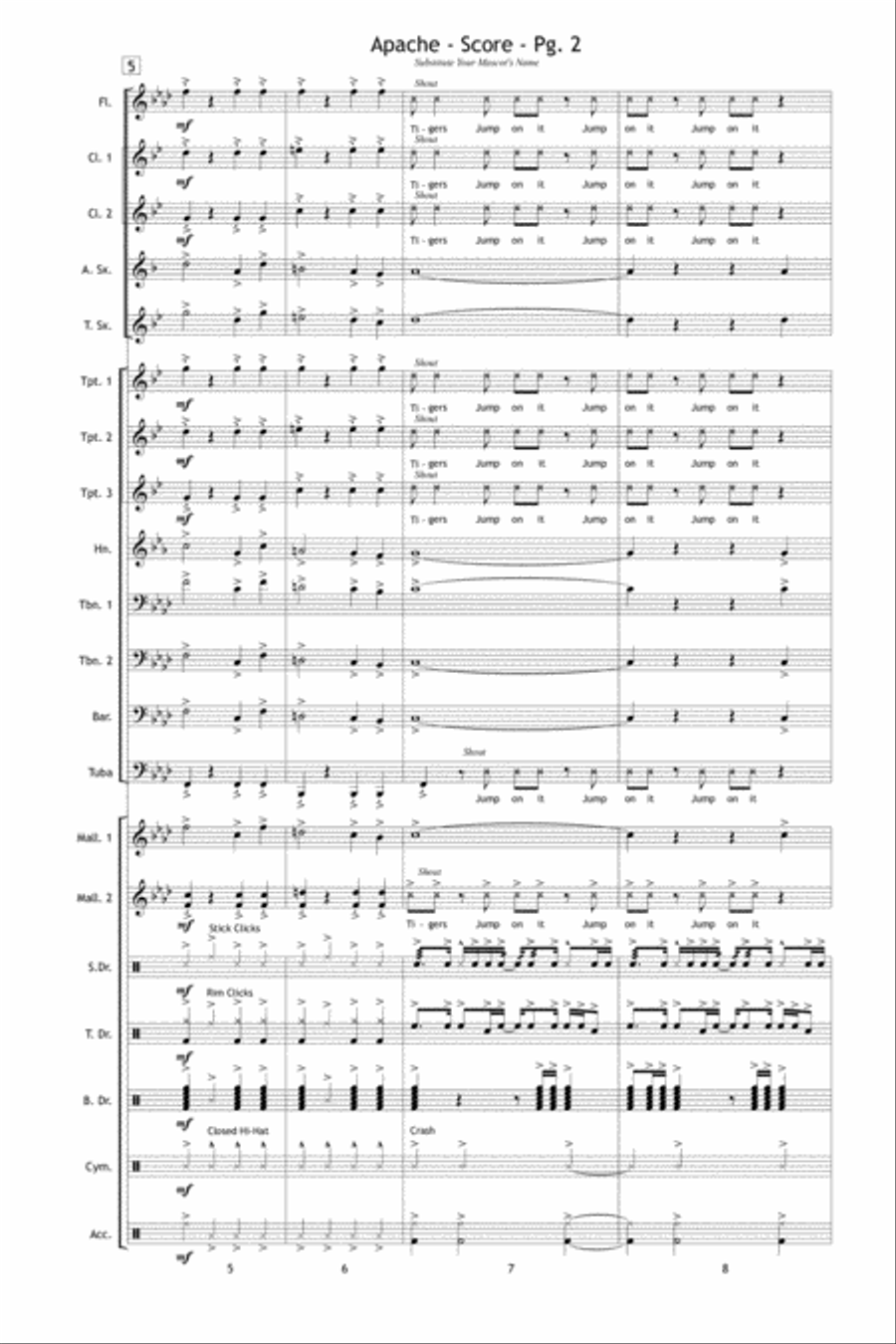 Apache Apache Marching Band scores gallery preview page 3