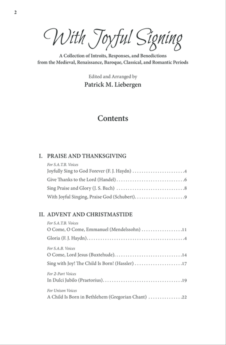 With Joyful Singing 4-Part scores gallery preview page 3