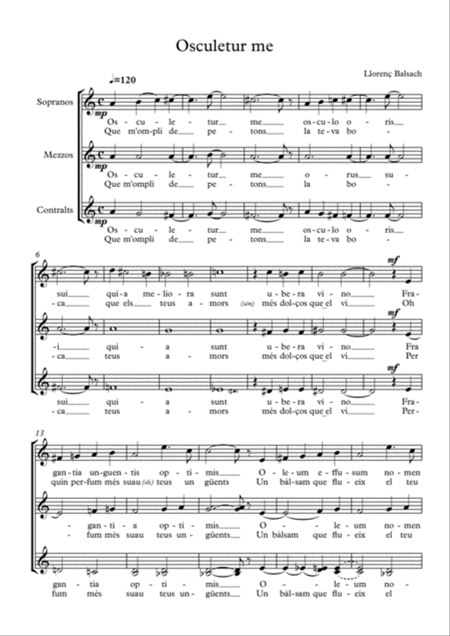 Osculetur me SSA scores gallery preview page 3
