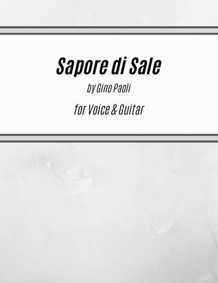 Book cover for Sapore Di Sale
