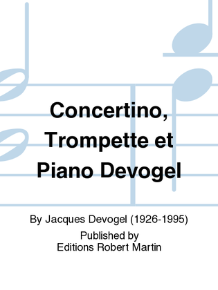 Concertino, trompette et piano devogel