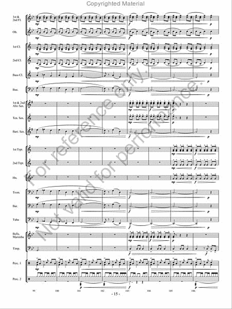 The Phantom Herd The Phantom Herd Concert Band scores gallery preview page 14