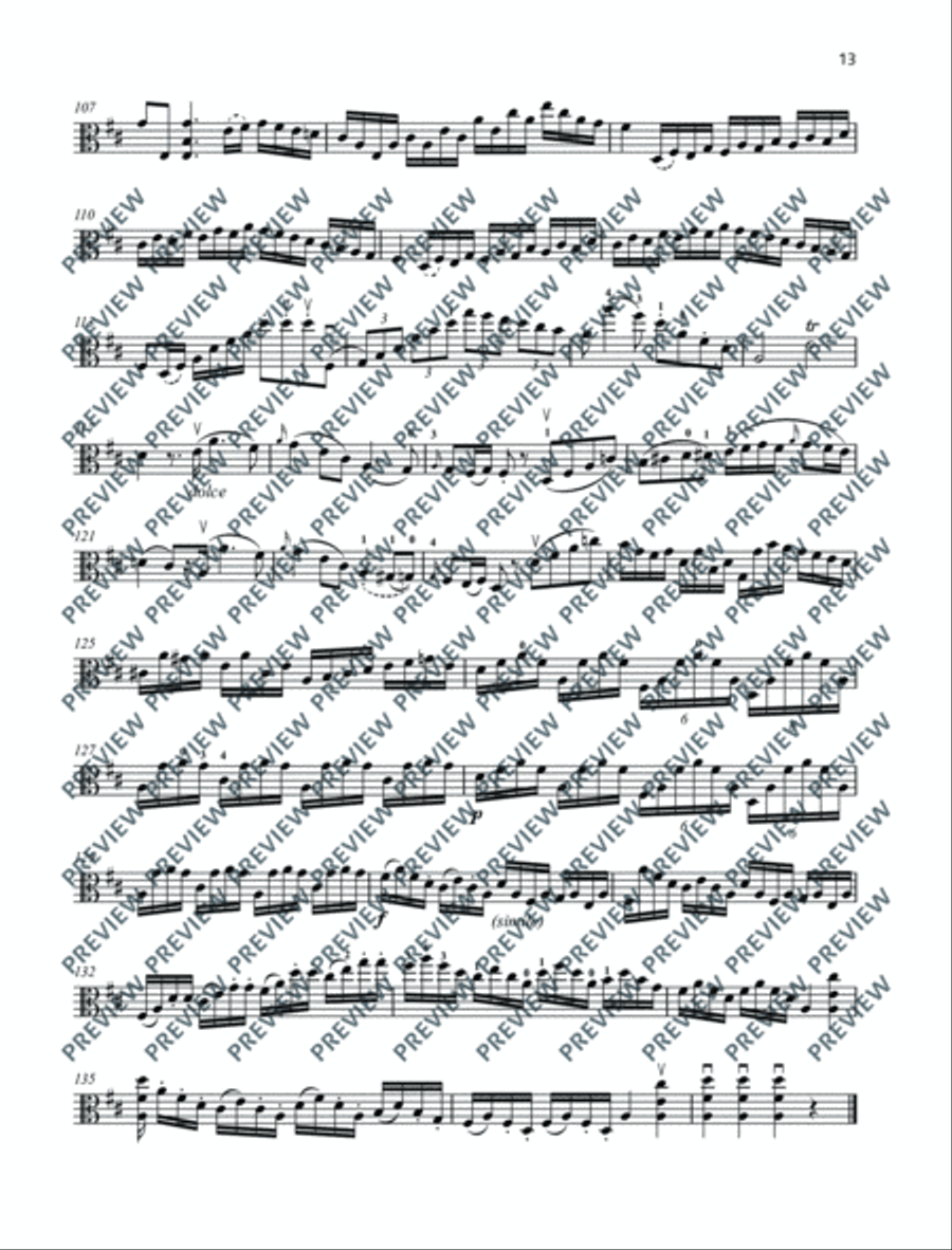 12 Studies Viola Solo scores gallery preview page 14