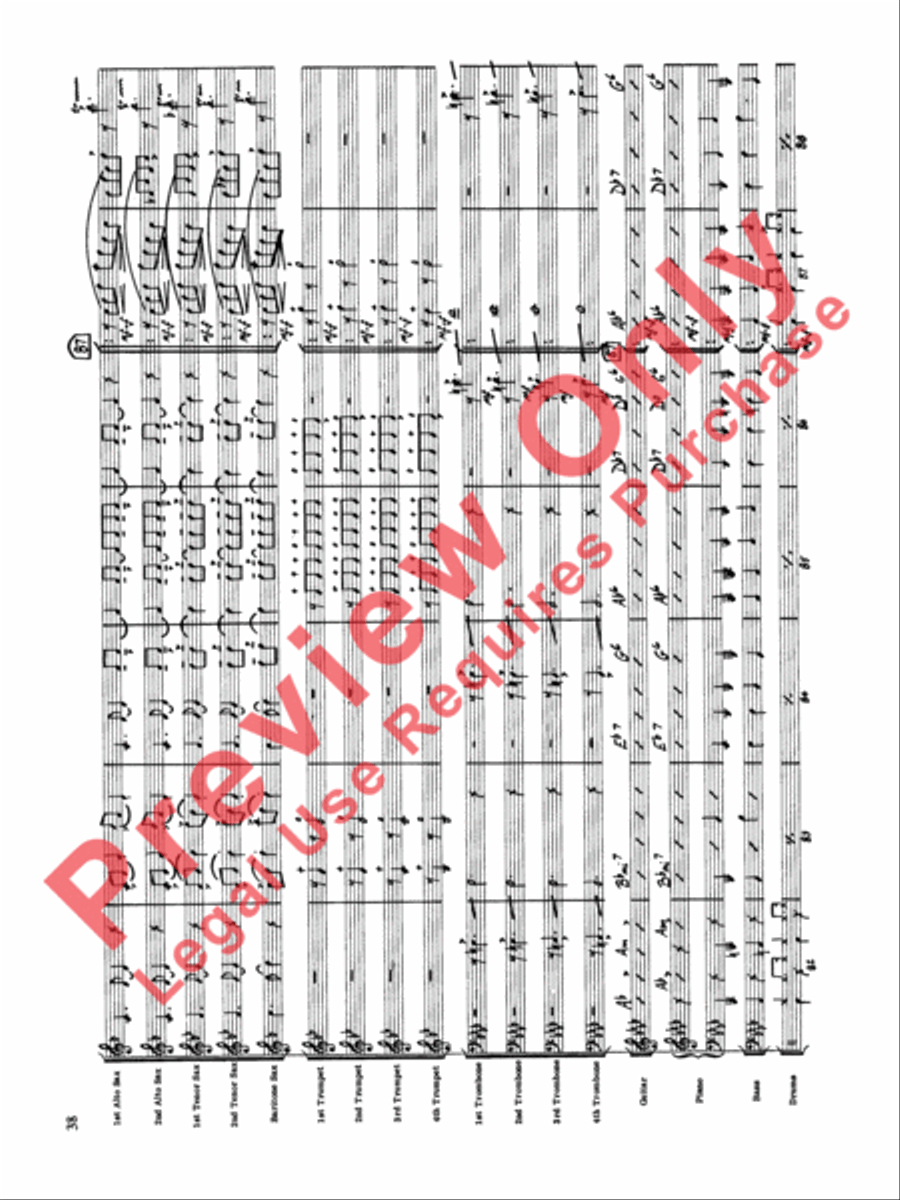 Original Big Band Sounds Big Band scores gallery preview page 39