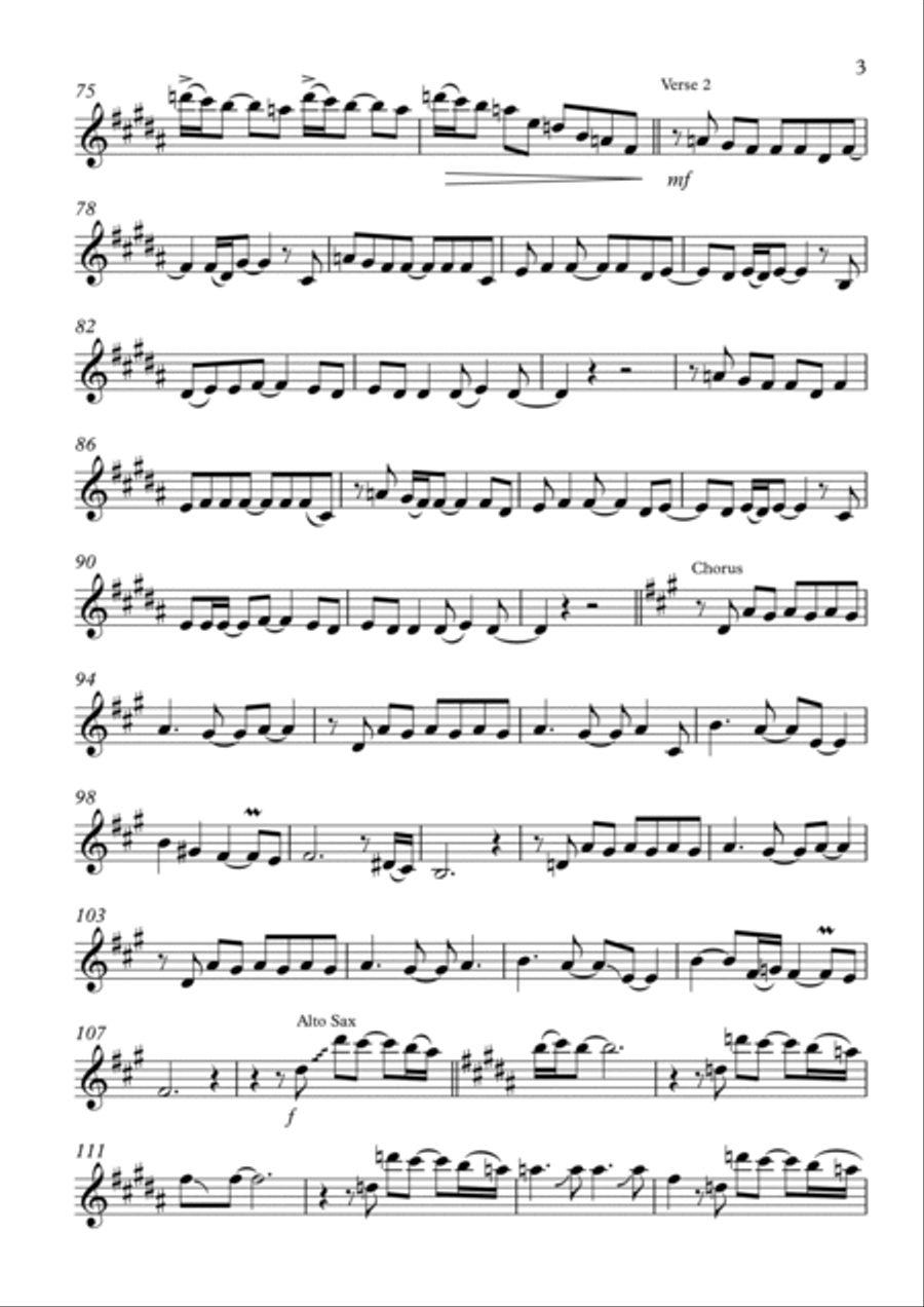 Baker Street Alto Saxophone scores gallery preview page 3