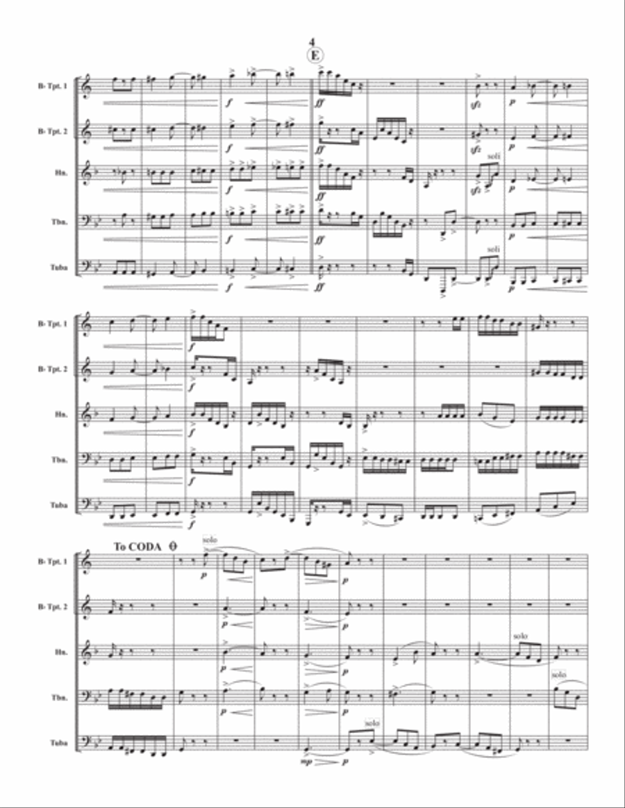Caprice No. II Caprice No. II Brass Quintet scores gallery preview page 5