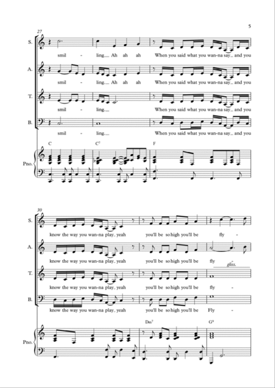She's The One Choir scores gallery preview page 5