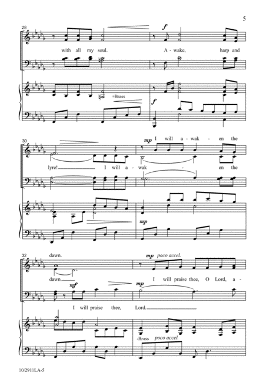 We Will Lift Up Our Hearts 4-Part scores gallery preview page 5