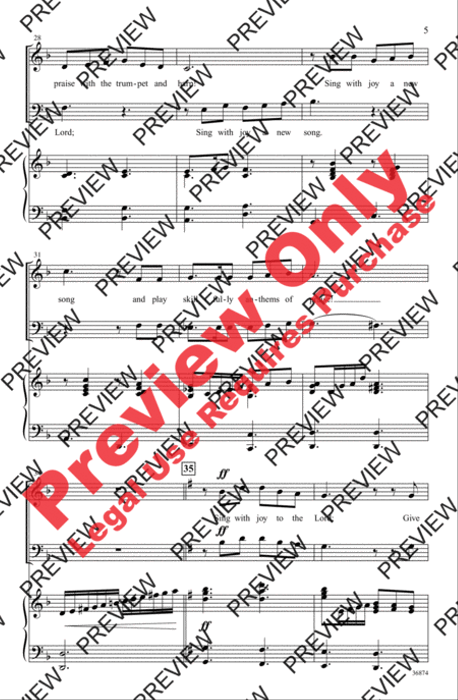 Sing Joyful Alleluias 4-Part scores gallery preview page 5
