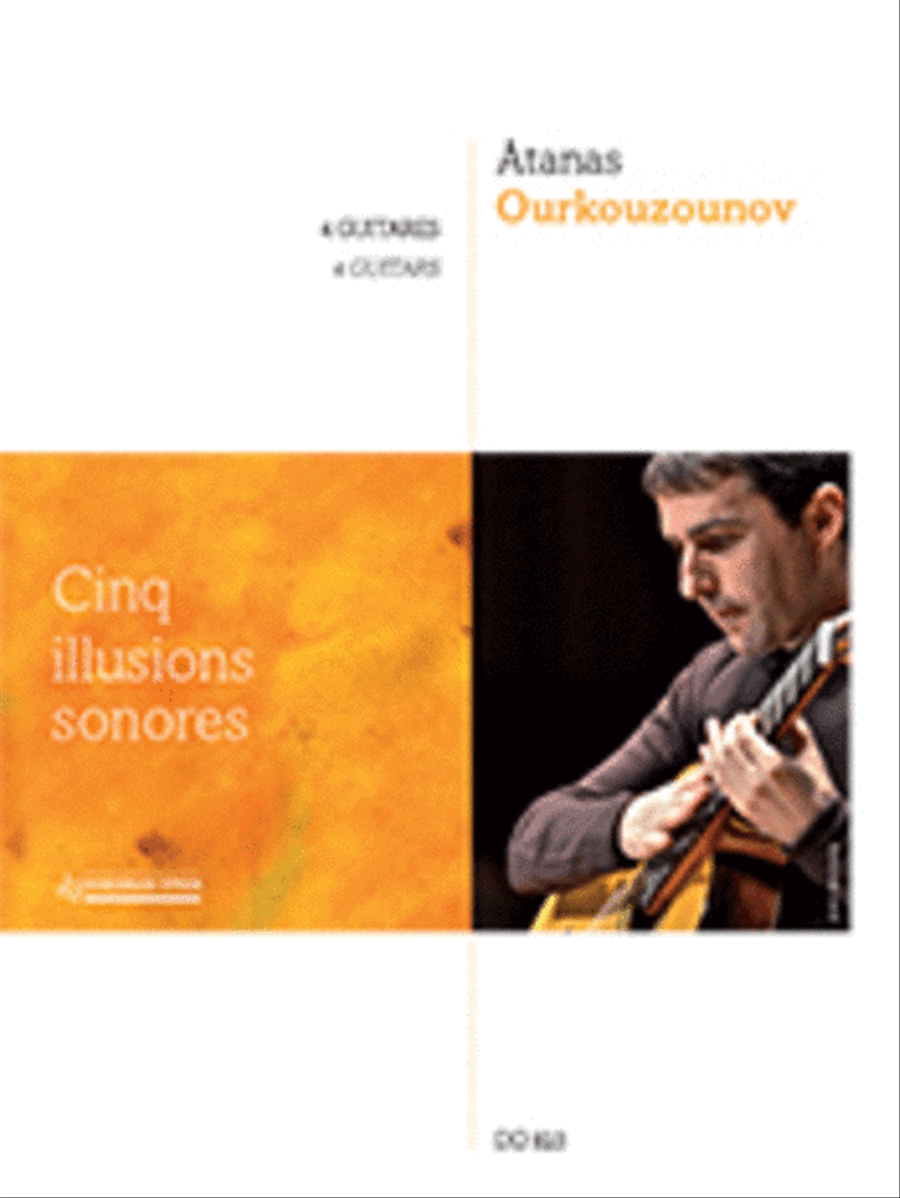 Cinq illusions sonores Guitar Ensemble scores gallery preview page 1