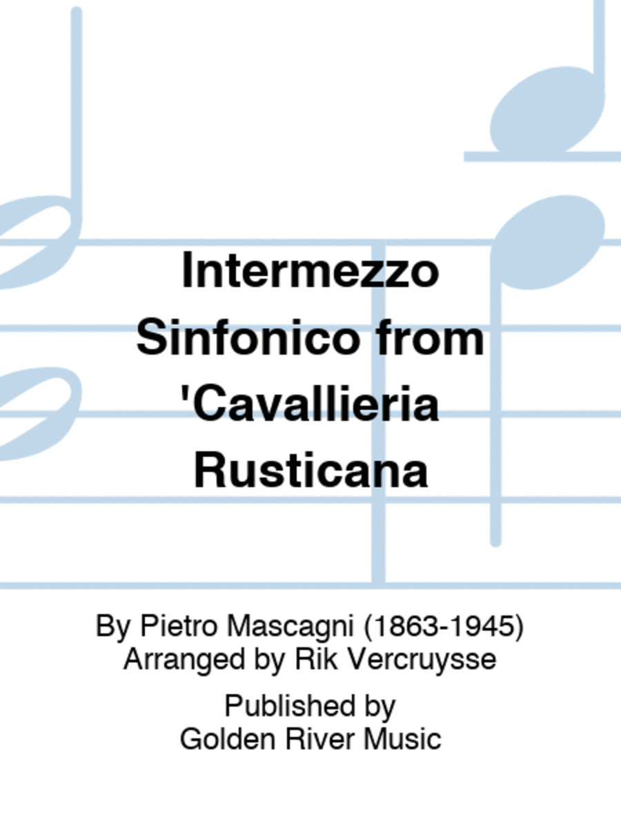 Intermezzo Sinfonico from 'Cavallieria Rusticana Horn scores gallery preview page 1