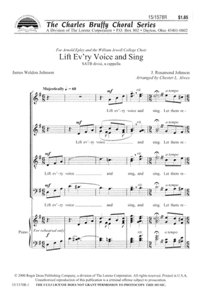 Book cover for Lift Ev'ry Voice and Sing