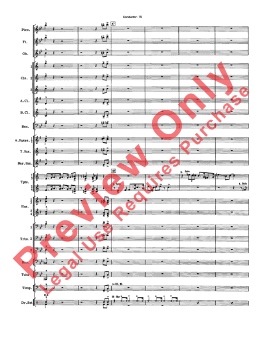 Four of a Kind Four of a Kind Concert Band scores gallery preview page 18