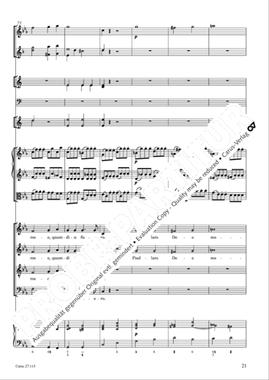 Exaudi, Domine 4-Part scores gallery preview page 22