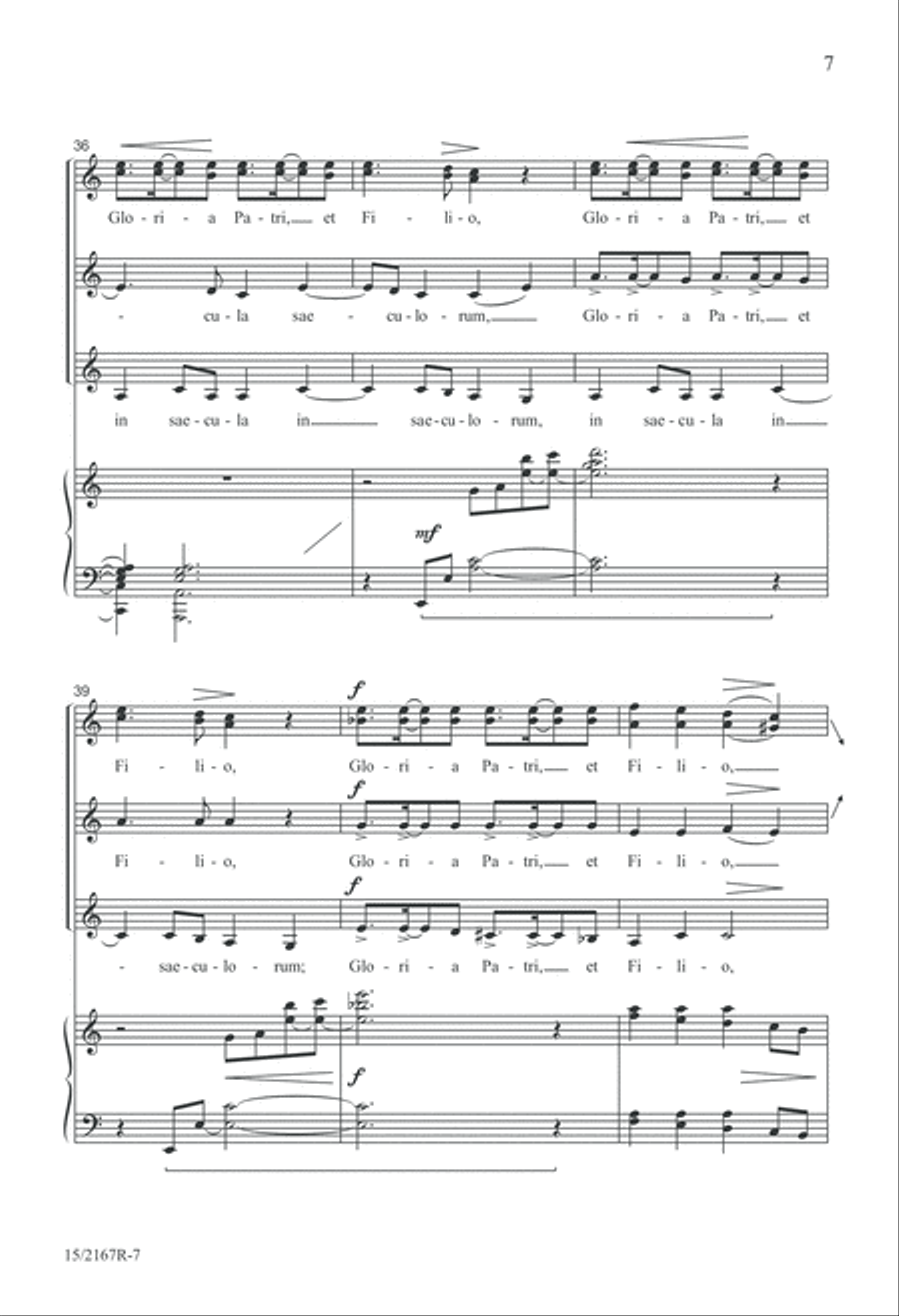 Gloria Patri Gloria Patri SSA scores gallery preview page 7