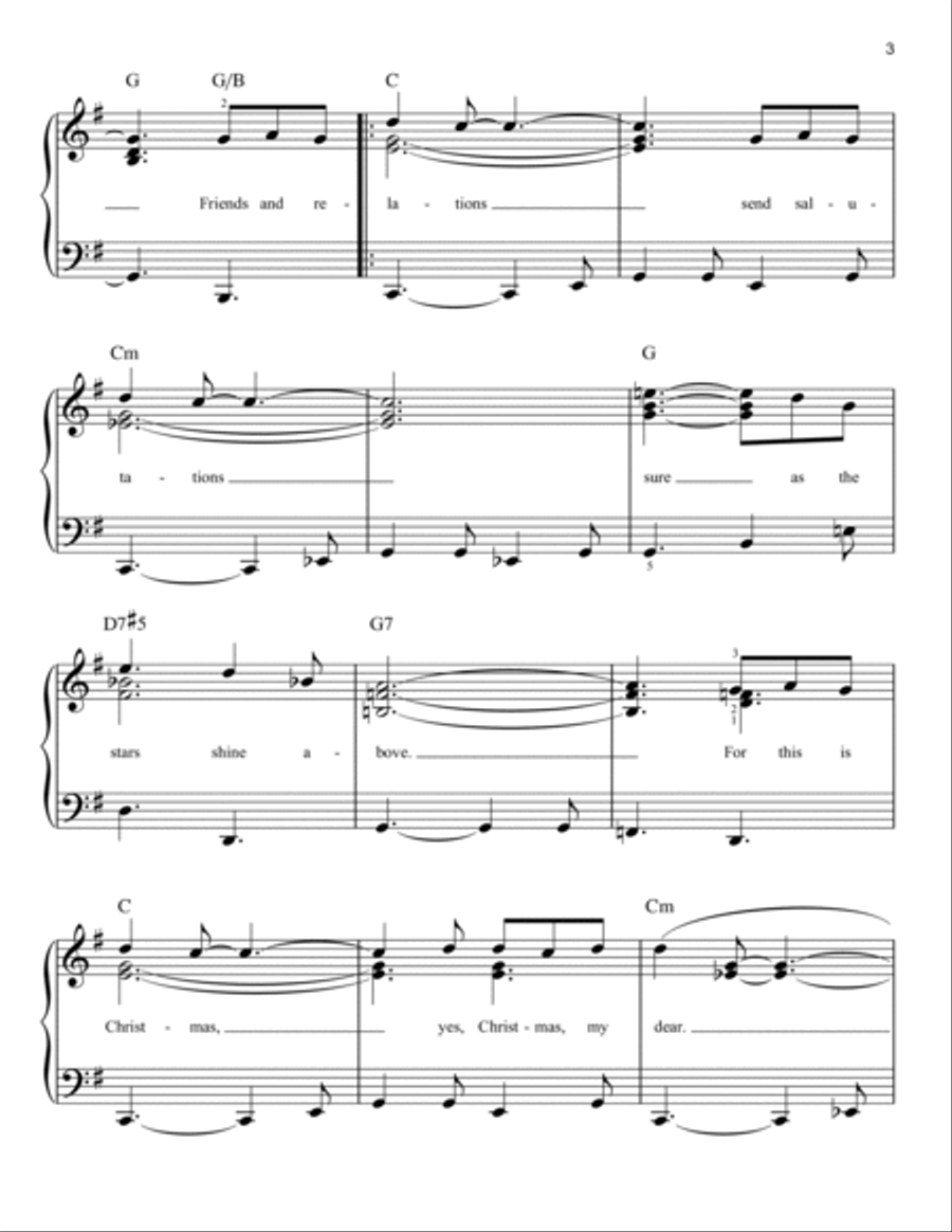 Please Come Home For Christmas Easy Piano scores gallery preview page 3