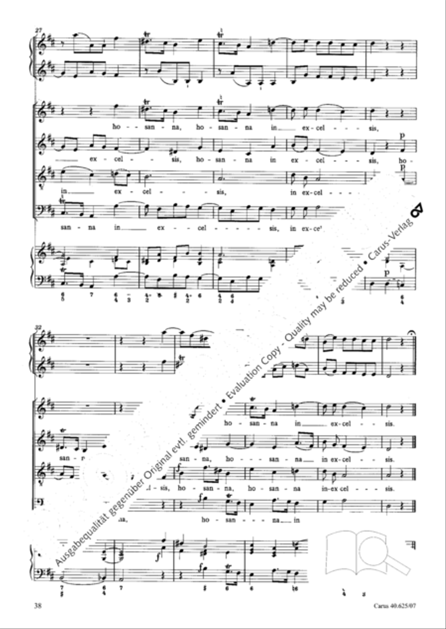 Missa brevis in D Major, K. 194 4-Part scores gallery preview page 39