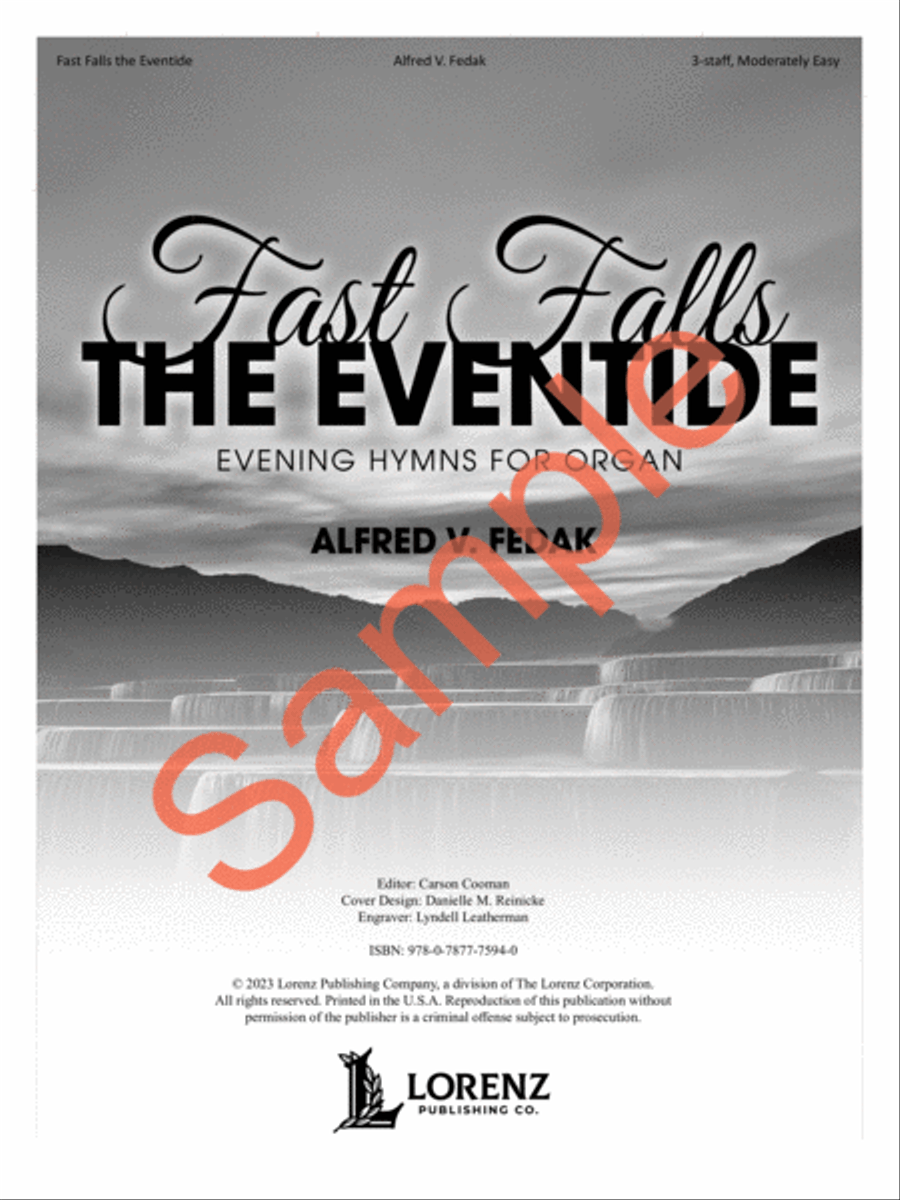 Fast Falls the Eventide Organ Solo scores gallery preview page 2