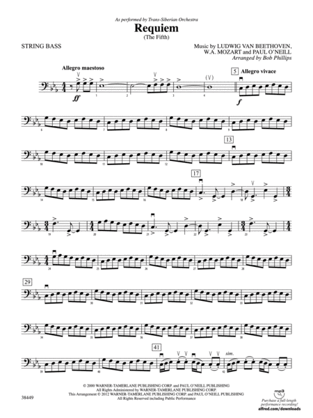 Requiem (The Fifth): String Bass