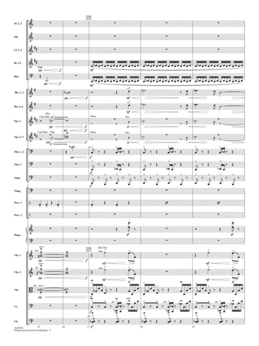 King Kong (Soundtrack Highlights) (arr. Ted Ricketts) - Full Score