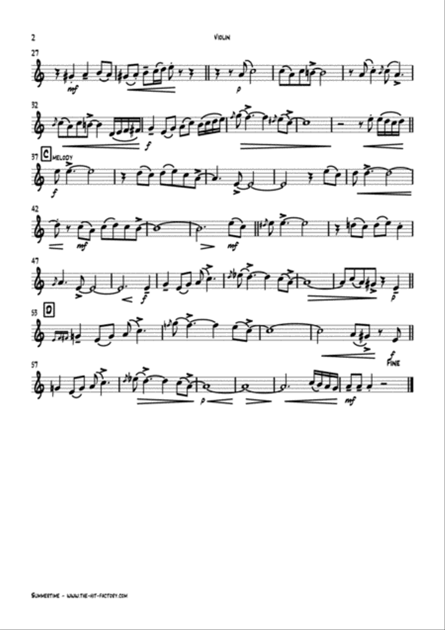 Summertime String Quartet scores gallery preview page 6