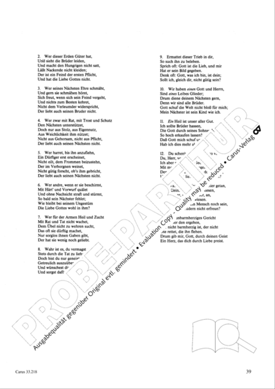 Geistliche Oden und Lieder (Gellert) Collection / Songbook scores gallery preview page 34