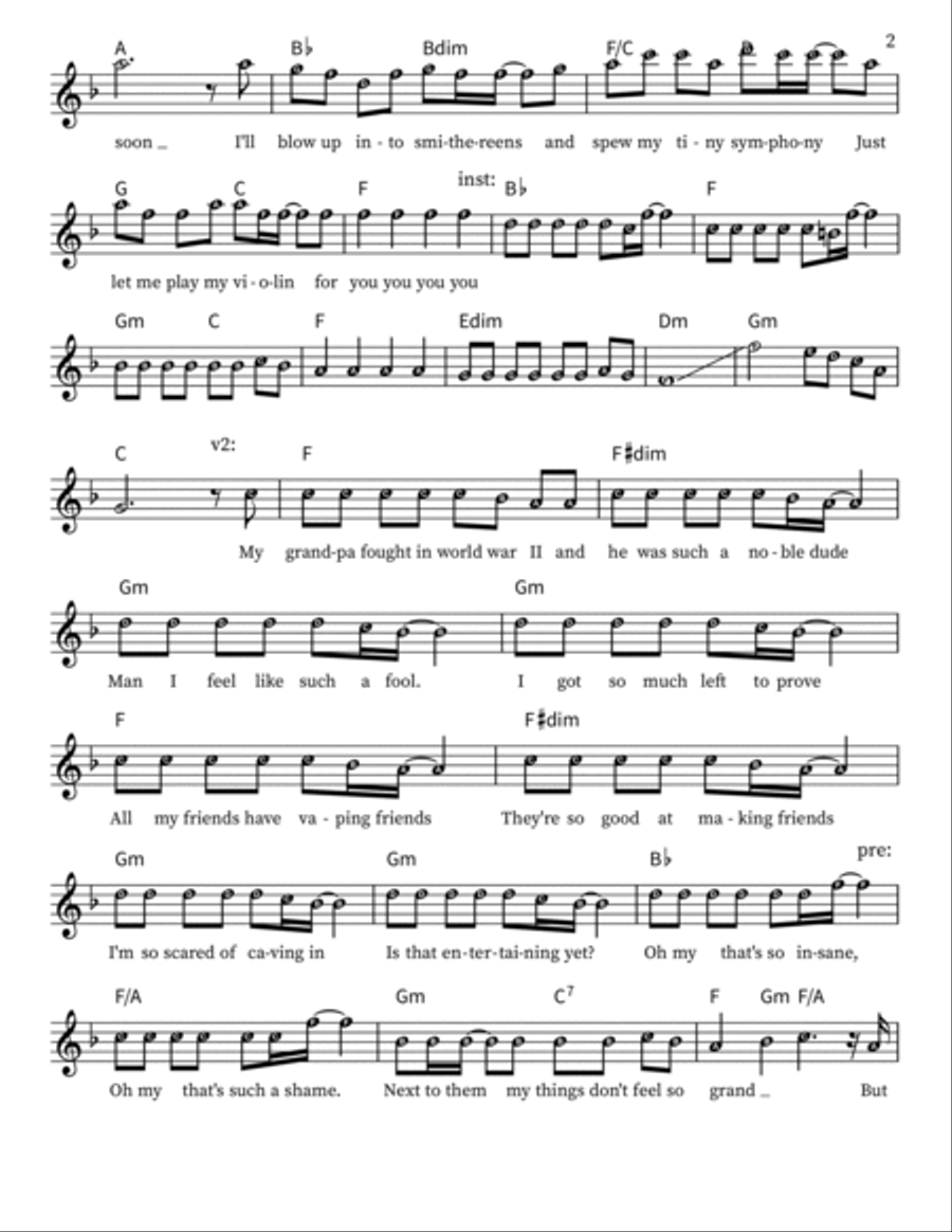 World S Smallest Violin World S Smallest Violin Violin scores gallery preview page 2
