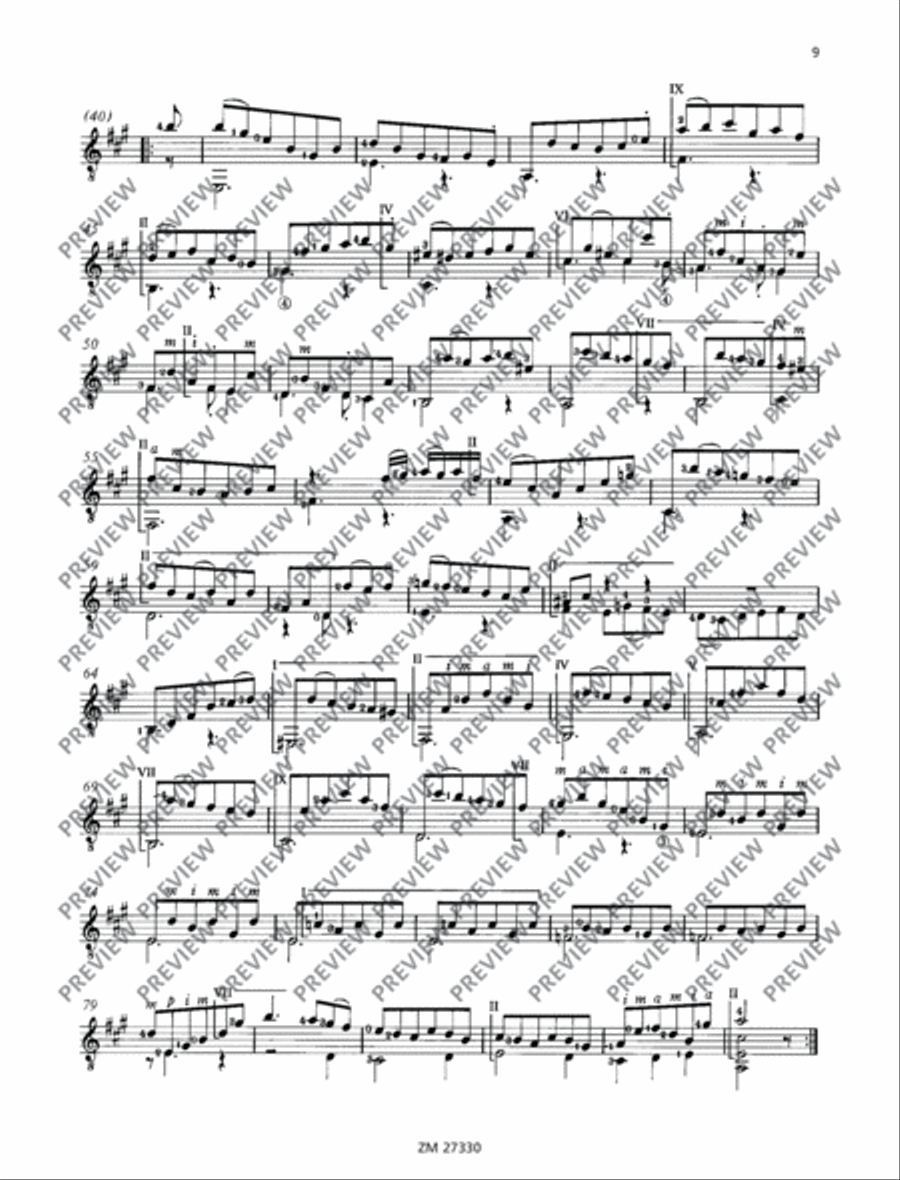 Suite No. 3 Classical Guitar scores gallery preview page 10