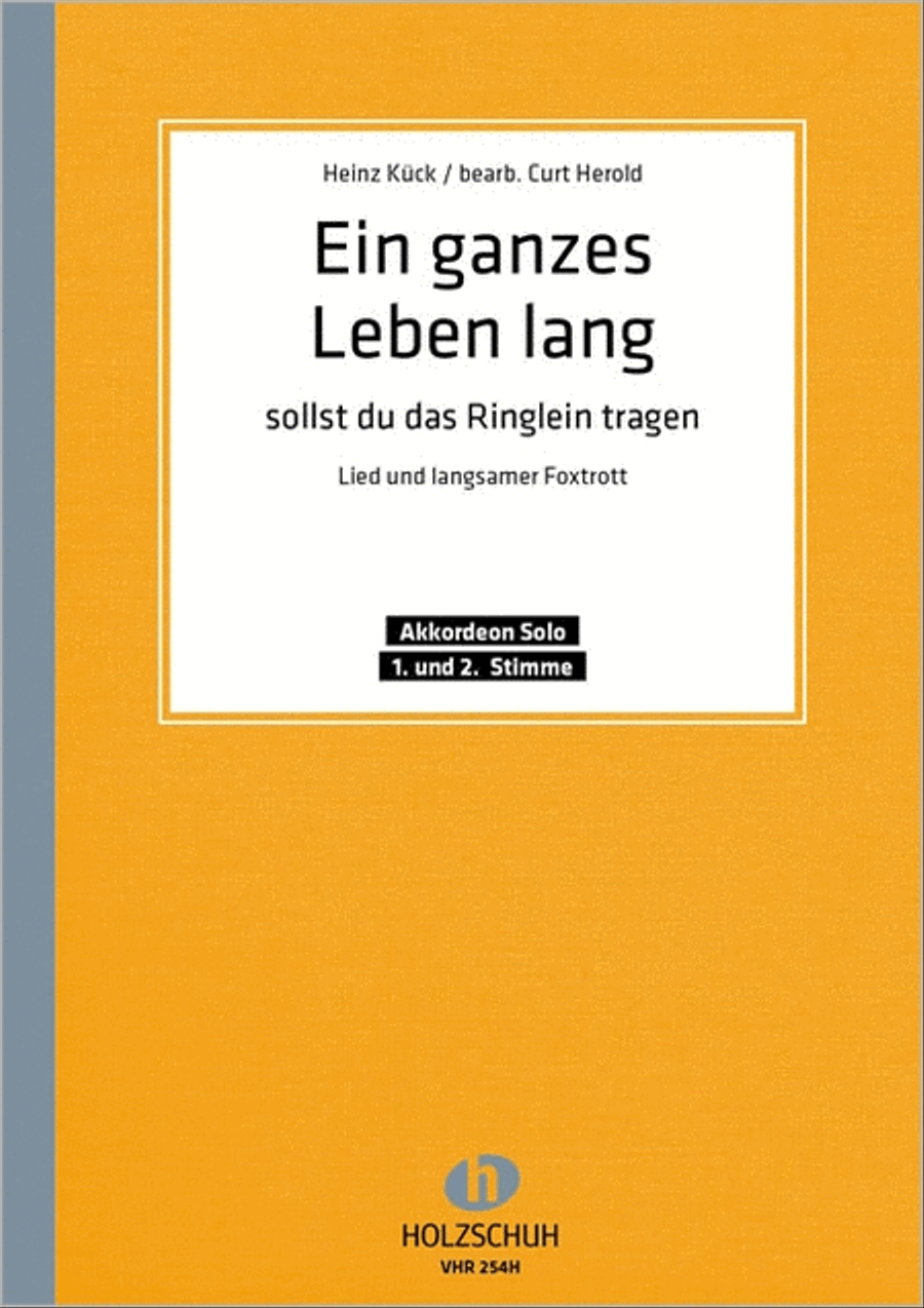 Ein ganzes Leben lang sollst du das Ringlein tragen Accordion scores gallery preview page 1