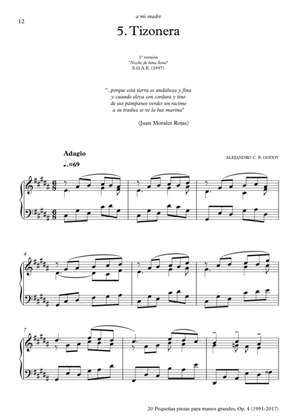 20 Piezas, Op. 4 (2017) No. 5. Tizonera