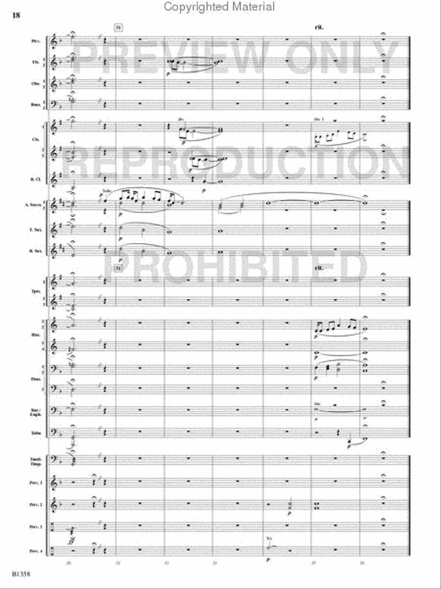 Three Celtic Dances Concert Band scores gallery preview page 17