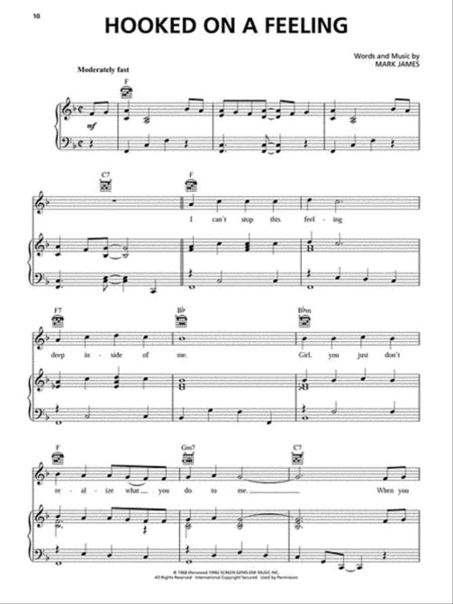 Guardians of the Galaxy Piano, Vocal, Guitar scores gallery preview page 3
