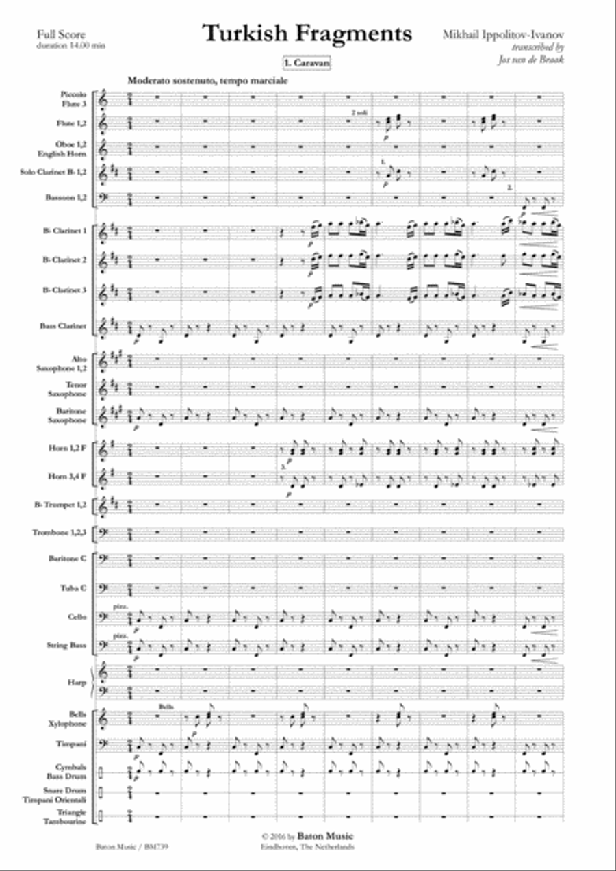 Turkish Fragments Turkish Fragments Concert Band scores gallery preview page 2