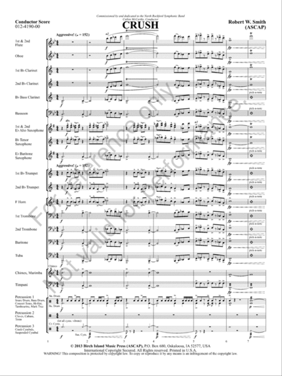 Crush Concert Band scores gallery preview page 4