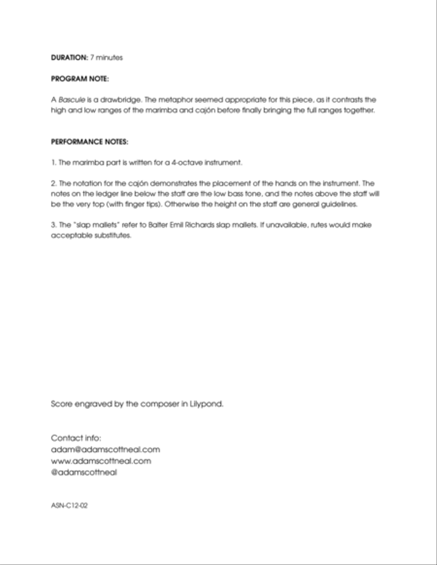 Bascule Percussion Ensemble scores gallery preview page 4