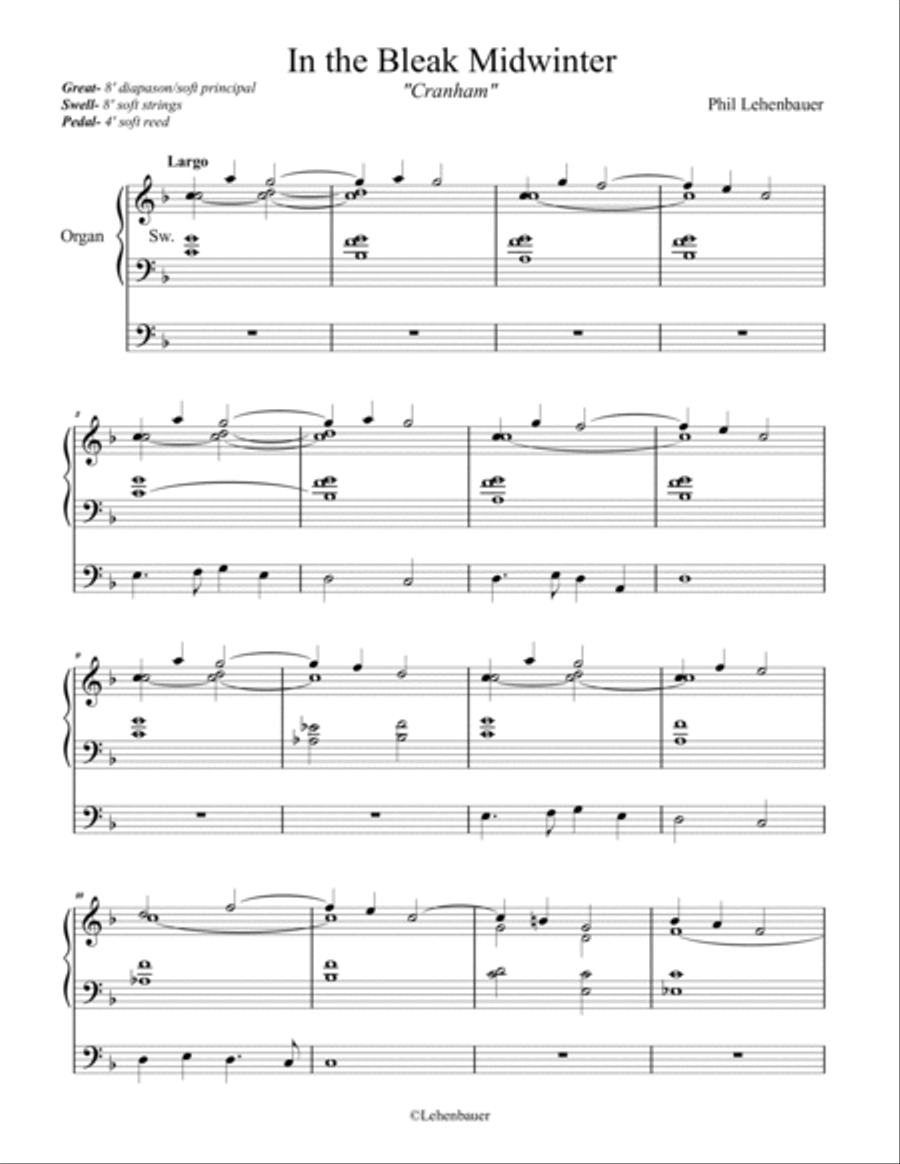 Advent and Christmas Organ Works, Vol. 3, by Phil Lehenbauer Organ Solo scores gallery preview page 5
