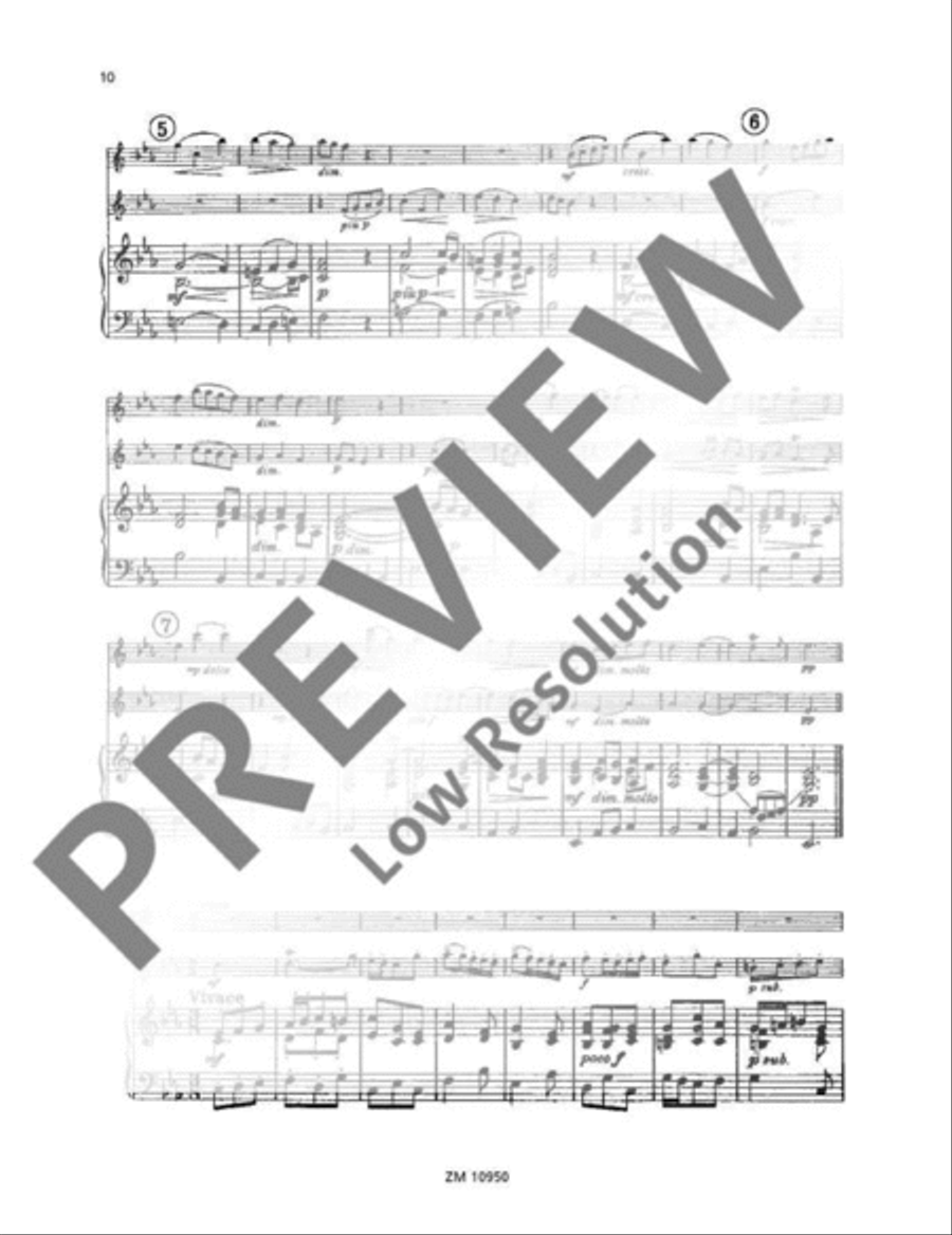 Trio Sonata C minor Flute scores gallery preview page 11