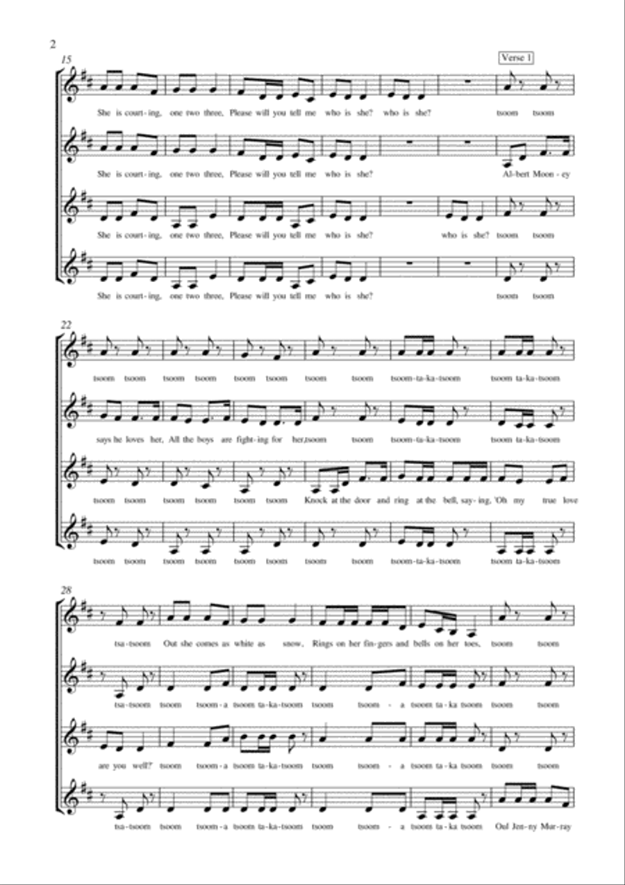 I Tell Me Ma A Cappella scores gallery preview page 2