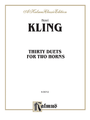 Book cover for Thirty Duets
