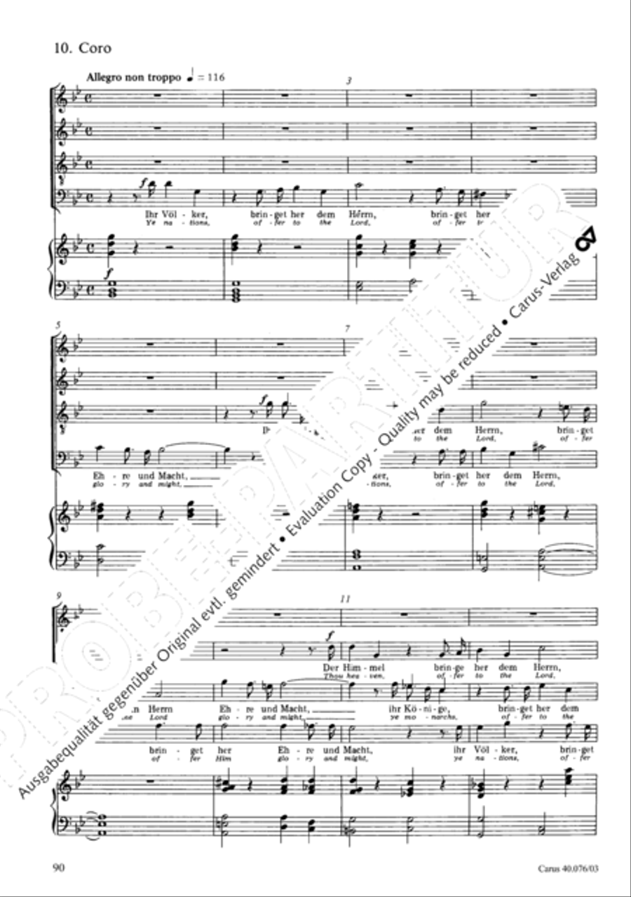 Hymn of Praise, MWV A 18 SSAATB scores gallery preview page 91