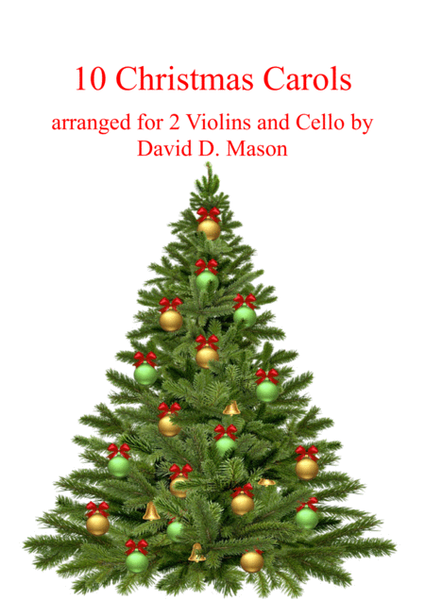 10 Christmas Carols for 2 Violins+Cello with piano accompaniment image number null