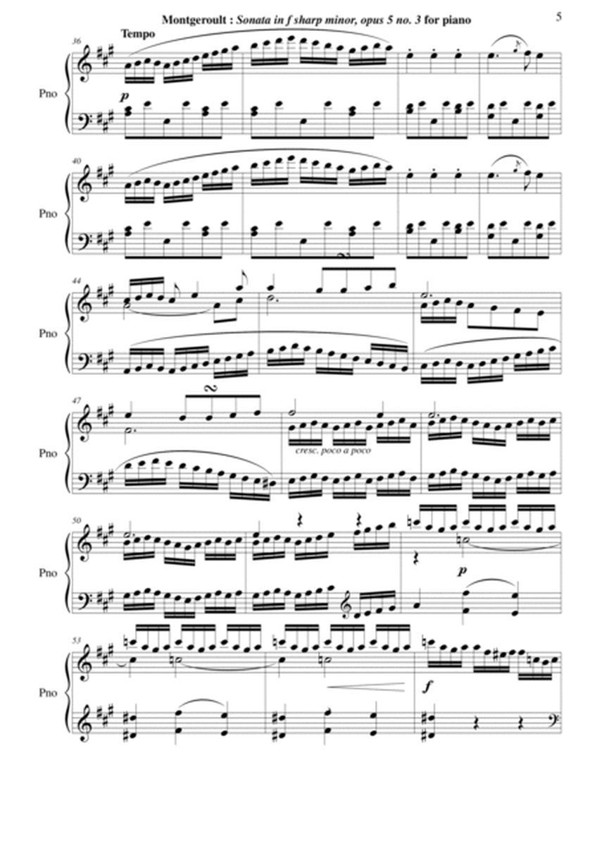Hélène de Montgeroult: Sonata in f-sharp minor, Opus 5 no. 3
