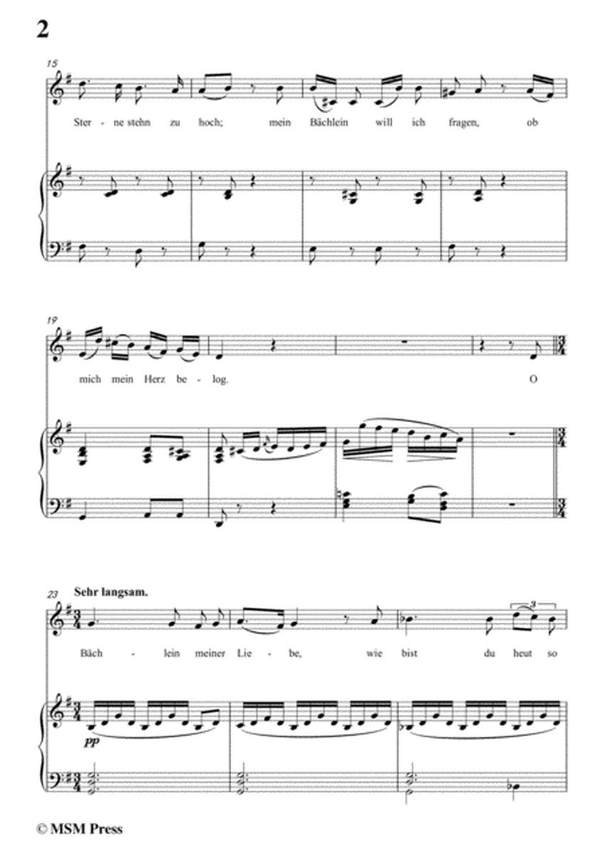 Schubert-Der Neugierige,from 'Die Schöne Müllerin',Op.25 No.6,in G Major,for Voice&Piano image number null