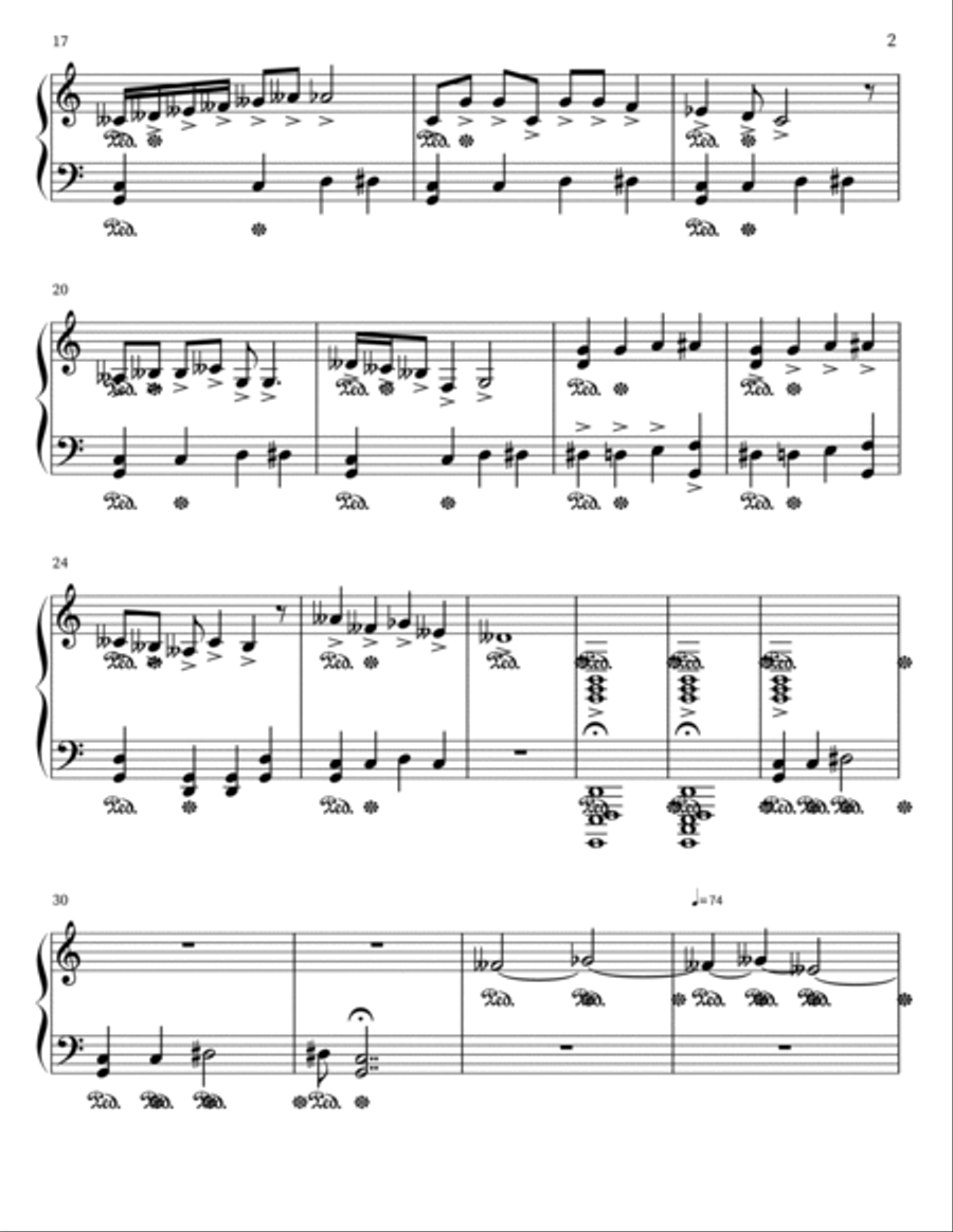 Lullaby of the Deep Lullaby of the Deep Piano Solo scores gallery preview page 2
