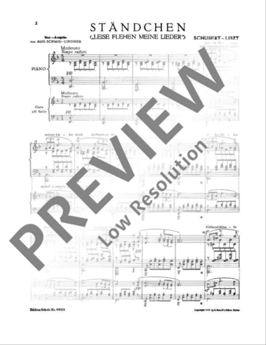 Ständchen Piano Solo scores gallery preview page 3