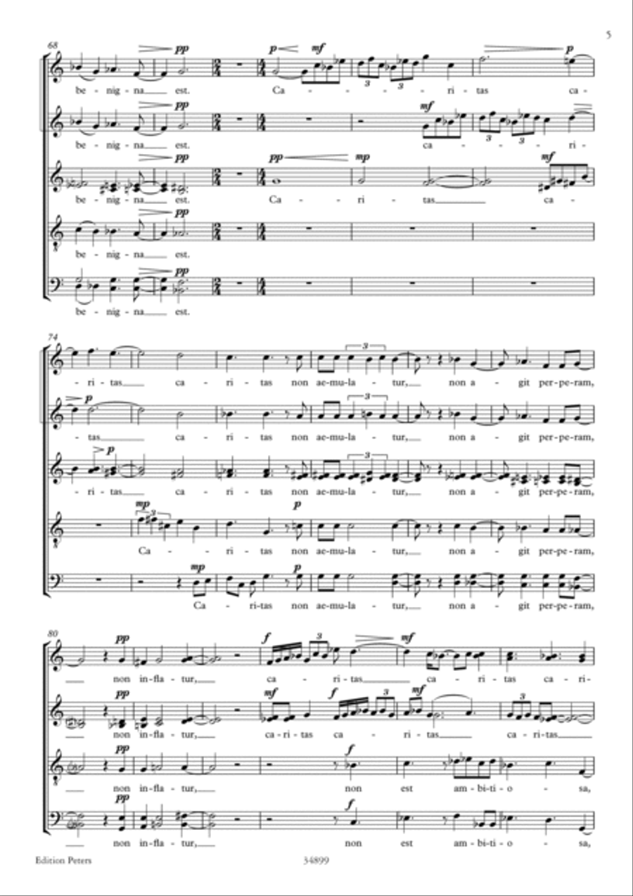 Canticum Canticorum Caritatis 4-Part scores gallery preview page 3
