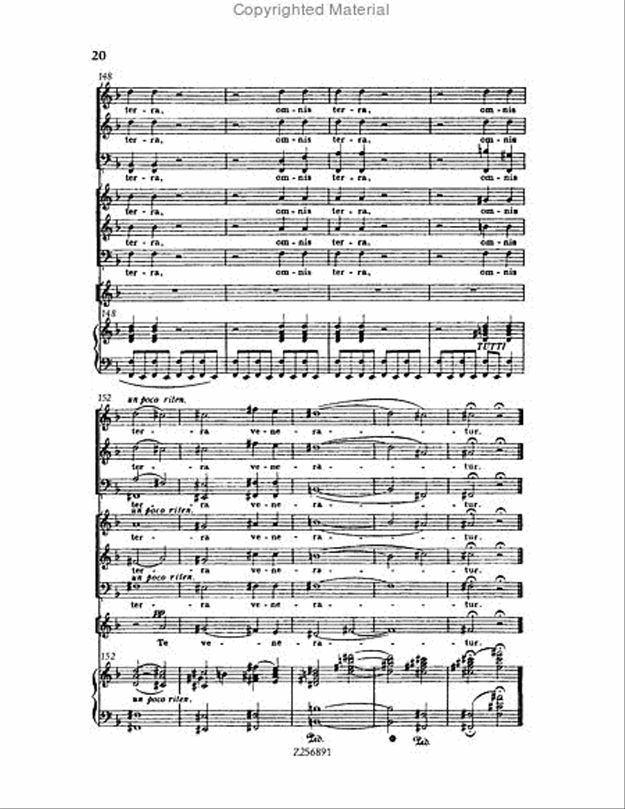 Te Deum, H 118 Choir scores gallery preview page 20