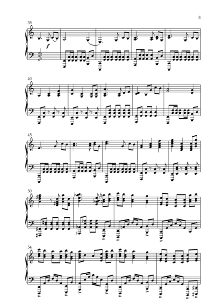 Homeland (Main Title) Piano Solo scores gallery preview page 3
