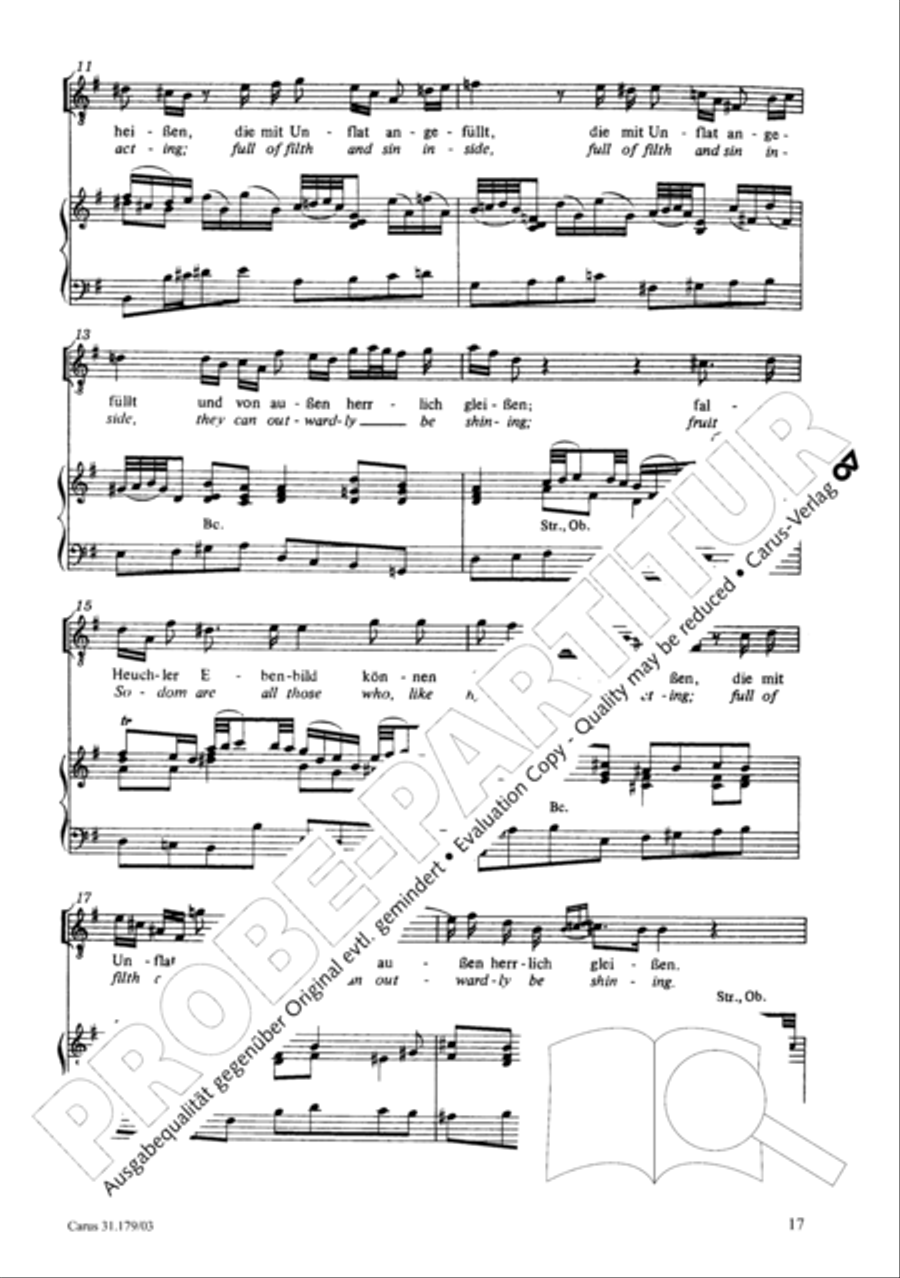 Be aware, your fear of God may turn to heresy (Siehe zu, dass deine Gottesfurcht nicht Heuchelei sei) STB scores gallery preview page 18