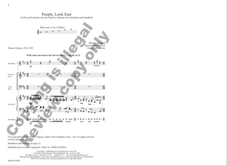 People, Look East People, Look East 4-Part scores gallery preview page 2